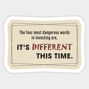 Minimalist Typography for Trader Mindset Inspiration Sticker